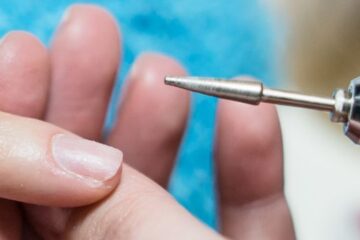 shorten my nails with a nail drill